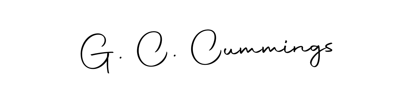 You should practise on your own different ways (Autography-DOLnW) to write your name (G. C. Cummings) in signature. don't let someone else do it for you. G. C. Cummings signature style 10 images and pictures png