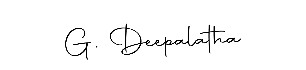 The best way (Autography-DOLnW) to make a short signature is to pick only two or three words in your name. The name G. Deepalatha include a total of six letters. For converting this name. G. Deepalatha signature style 10 images and pictures png