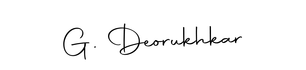 The best way (Autography-DOLnW) to make a short signature is to pick only two or three words in your name. The name G. Deorukhkar include a total of six letters. For converting this name. G. Deorukhkar signature style 10 images and pictures png