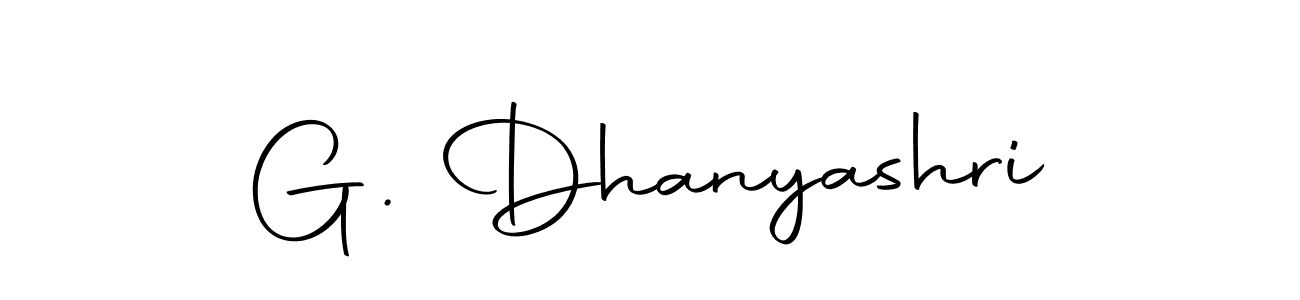 Use a signature maker to create a handwritten signature online. With this signature software, you can design (Autography-DOLnW) your own signature for name G. Dhanyashri. G. Dhanyashri signature style 10 images and pictures png