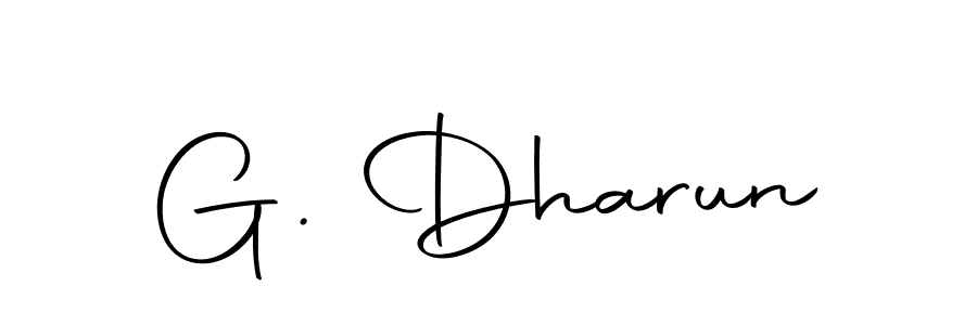 You should practise on your own different ways (Autography-DOLnW) to write your name (G. Dharun) in signature. don't let someone else do it for you. G. Dharun signature style 10 images and pictures png