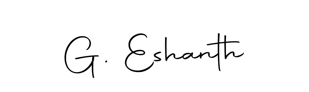 Create a beautiful signature design for name G. Eshanth. With this signature (Autography-DOLnW) fonts, you can make a handwritten signature for free. G. Eshanth signature style 10 images and pictures png