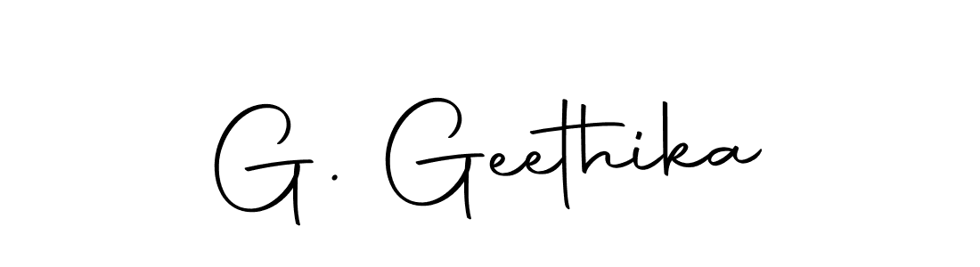 The best way (Autography-DOLnW) to make a short signature is to pick only two or three words in your name. The name G. Geethika include a total of six letters. For converting this name. G. Geethika signature style 10 images and pictures png