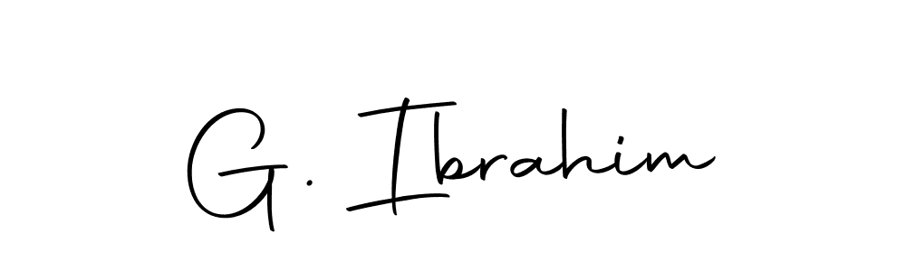 Use a signature maker to create a handwritten signature online. With this signature software, you can design (Autography-DOLnW) your own signature for name G. Ibrahim. G. Ibrahim signature style 10 images and pictures png