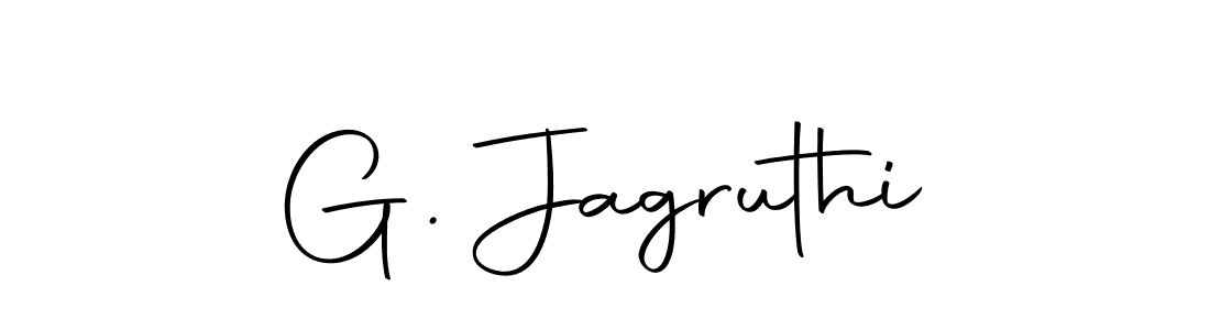 How to make G. Jagruthi name signature. Use Autography-DOLnW style for creating short signs online. This is the latest handwritten sign. G. Jagruthi signature style 10 images and pictures png