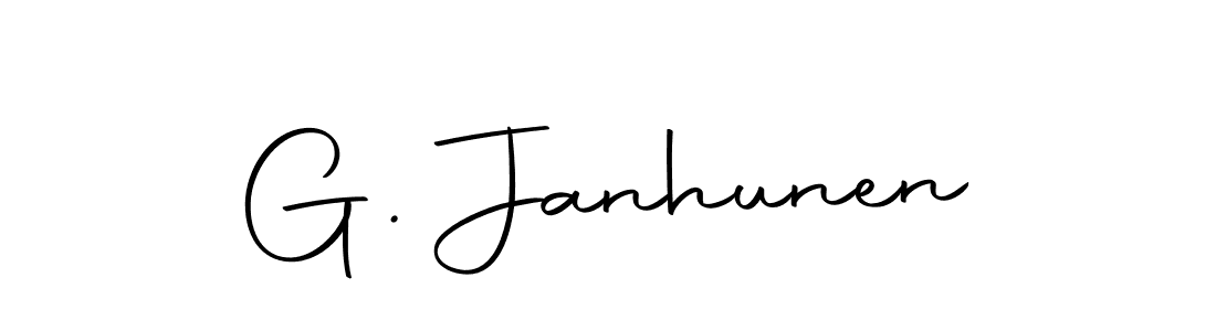 Design your own signature with our free online signature maker. With this signature software, you can create a handwritten (Autography-DOLnW) signature for name G. Janhunen. G. Janhunen signature style 10 images and pictures png
