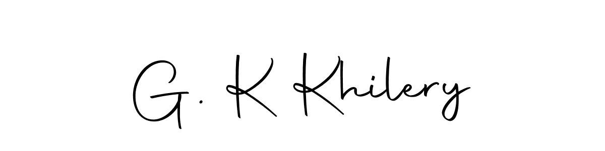 if you are searching for the best signature style for your name G. K Khilery. so please give up your signature search. here we have designed multiple signature styles  using Autography-DOLnW. G. K Khilery signature style 10 images and pictures png