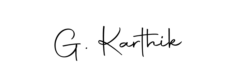 Make a beautiful signature design for name G. Karthik. With this signature (Autography-DOLnW) style, you can create a handwritten signature for free. G. Karthik signature style 10 images and pictures png