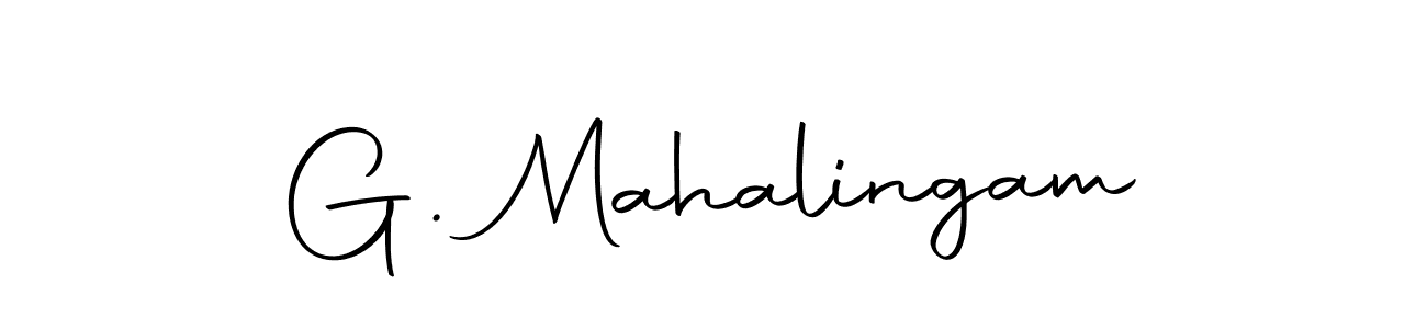 Create a beautiful signature design for name G. Mahalingam. With this signature (Autography-DOLnW) fonts, you can make a handwritten signature for free. G. Mahalingam signature style 10 images and pictures png