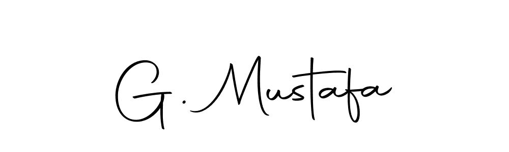 Design your own signature with our free online signature maker. With this signature software, you can create a handwritten (Autography-DOLnW) signature for name G. Mustafa. G. Mustafa signature style 10 images and pictures png