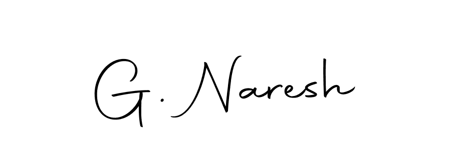 Design your own signature with our free online signature maker. With this signature software, you can create a handwritten (Autography-DOLnW) signature for name G. Naresh. G. Naresh signature style 10 images and pictures png