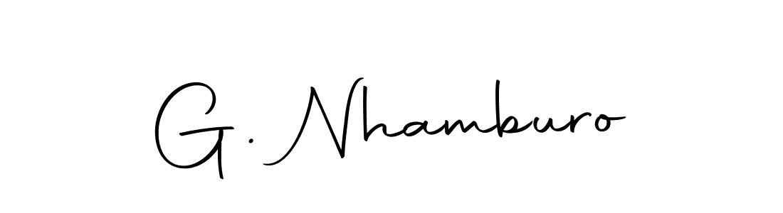 How to make G. Nhamburo name signature. Use Autography-DOLnW style for creating short signs online. This is the latest handwritten sign. G. Nhamburo signature style 10 images and pictures png