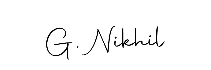 You can use this online signature creator to create a handwritten signature for the name G. Nikhil. This is the best online autograph maker. G. Nikhil signature style 10 images and pictures png