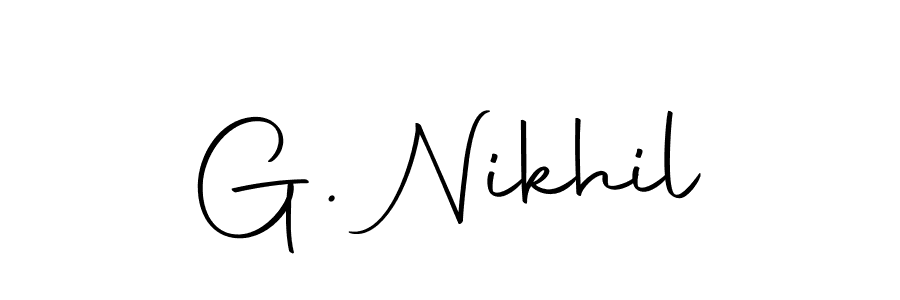 You can use this online signature creator to create a handwritten signature for the name G. Nikhil. This is the best online autograph maker. G. Nikhil signature style 10 images and pictures png