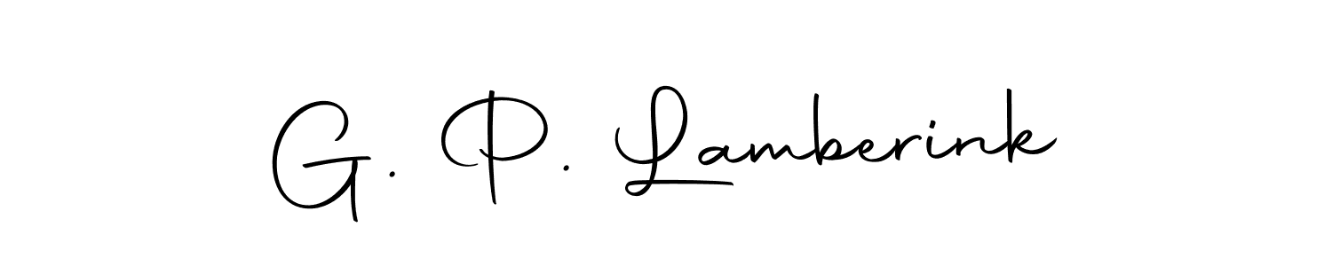 if you are searching for the best signature style for your name G. P. Lamberink. so please give up your signature search. here we have designed multiple signature styles  using Autography-DOLnW. G. P. Lamberink signature style 10 images and pictures png