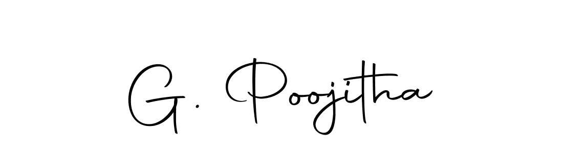 Make a beautiful signature design for name G. Poojitha. Use this online signature maker to create a handwritten signature for free. G. Poojitha signature style 10 images and pictures png