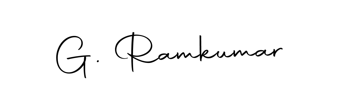 Design your own signature with our free online signature maker. With this signature software, you can create a handwritten (Autography-DOLnW) signature for name G. Ramkumar. G. Ramkumar signature style 10 images and pictures png