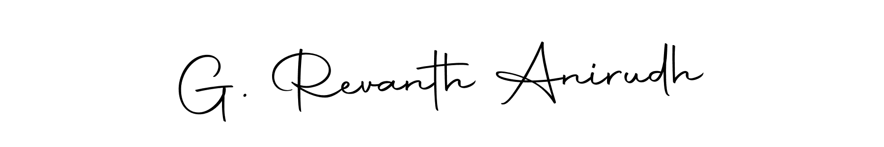 Design your own signature with our free online signature maker. With this signature software, you can create a handwritten (Autography-DOLnW) signature for name G. Revanth Anirudh. G. Revanth Anirudh signature style 10 images and pictures png