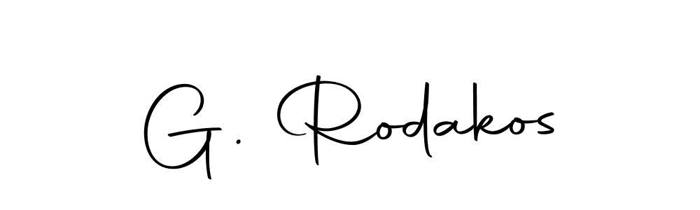 You should practise on your own different ways (Autography-DOLnW) to write your name (G. Rodakos) in signature. don't let someone else do it for you. G. Rodakos signature style 10 images and pictures png