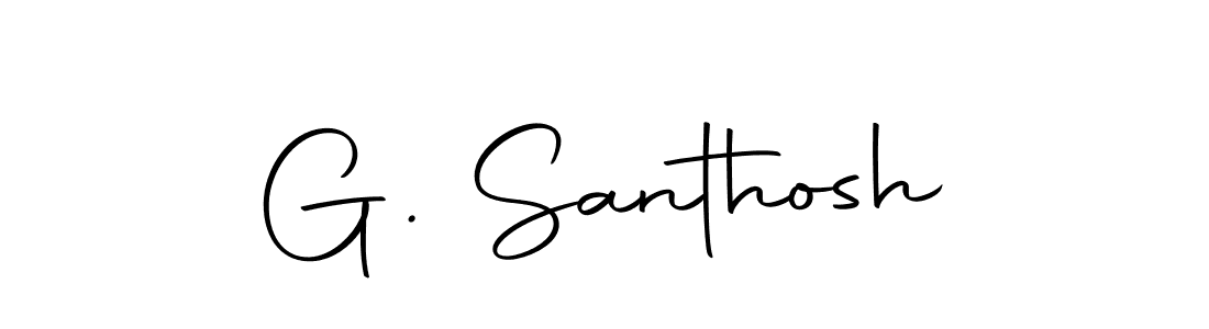 Make a beautiful signature design for name G. Santhosh. Use this online signature maker to create a handwritten signature for free. G. Santhosh signature style 10 images and pictures png