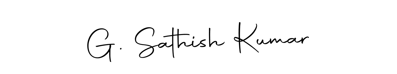 Create a beautiful signature design for name G. Sathish Kumar. With this signature (Autography-DOLnW) fonts, you can make a handwritten signature for free. G. Sathish Kumar signature style 10 images and pictures png