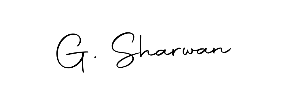 How to make G. Sharwan name signature. Use Autography-DOLnW style for creating short signs online. This is the latest handwritten sign. G. Sharwan signature style 10 images and pictures png