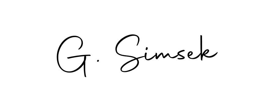 G. Simsek stylish signature style. Best Handwritten Sign (Autography-DOLnW) for my name. Handwritten Signature Collection Ideas for my name G. Simsek. G. Simsek signature style 10 images and pictures png