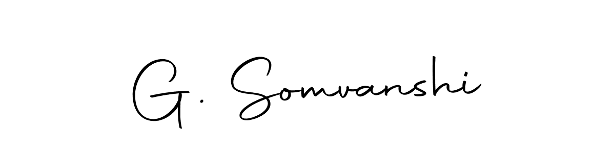 Design your own signature with our free online signature maker. With this signature software, you can create a handwritten (Autography-DOLnW) signature for name G. Somvanshi. G. Somvanshi signature style 10 images and pictures png