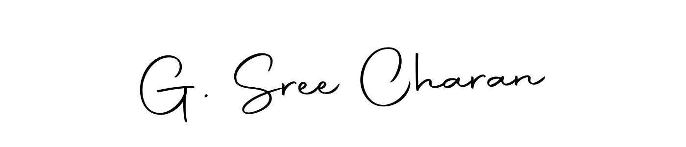 Create a beautiful signature design for name G. Sree Charan. With this signature (Autography-DOLnW) fonts, you can make a handwritten signature for free. G. Sree Charan signature style 10 images and pictures png