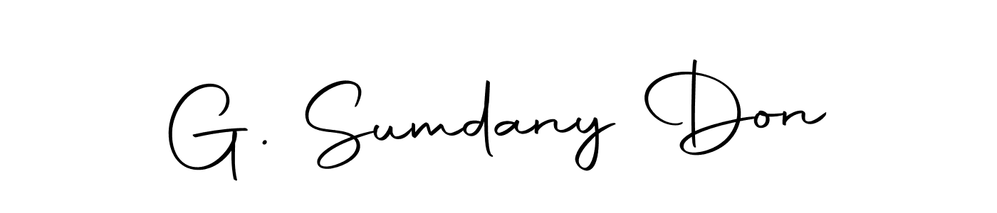 It looks lik you need a new signature style for name G. Sumdany Don. Design unique handwritten (Autography-DOLnW) signature with our free signature maker in just a few clicks. G. Sumdany Don signature style 10 images and pictures png