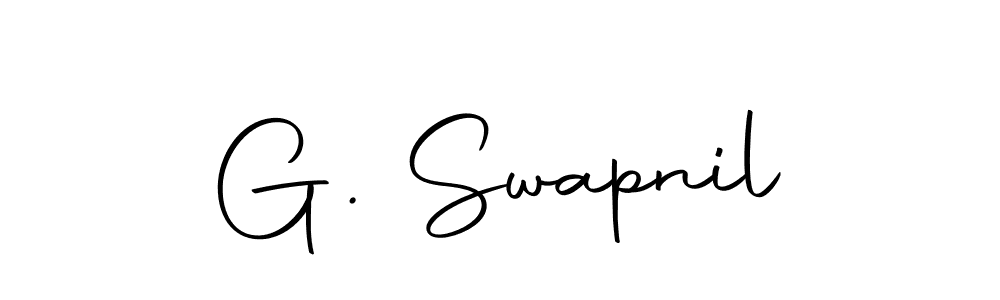 It looks lik you need a new signature style for name G. Swapnil. Design unique handwritten (Autography-DOLnW) signature with our free signature maker in just a few clicks. G. Swapnil signature style 10 images and pictures png