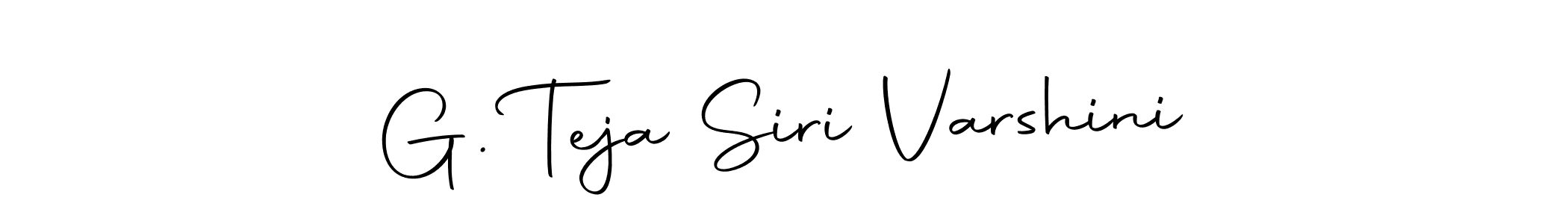 This is the best signature style for the G. Teja Siri Varshini name. Also you like these signature font (Autography-DOLnW). Mix name signature. G. Teja Siri Varshini signature style 10 images and pictures png