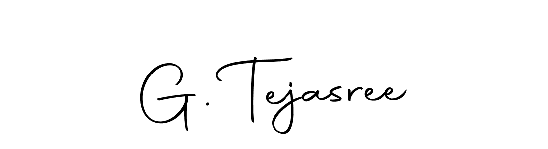 Design your own signature with our free online signature maker. With this signature software, you can create a handwritten (Autography-DOLnW) signature for name G. Tejasree. G. Tejasree signature style 10 images and pictures png