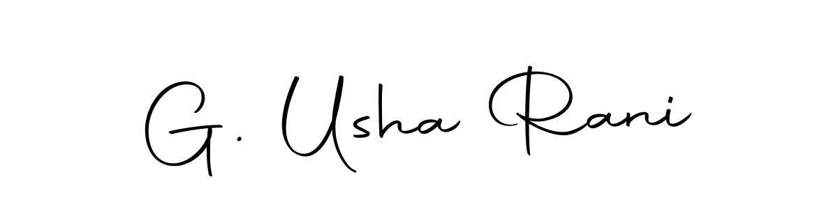 You can use this online signature creator to create a handwritten signature for the name G. Usha Rani. This is the best online autograph maker. G. Usha Rani signature style 10 images and pictures png