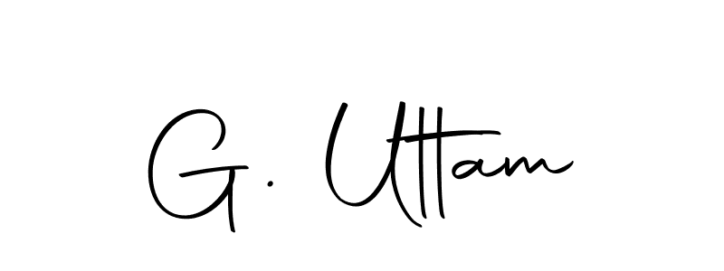 The best way (Autography-DOLnW) to make a short signature is to pick only two or three words in your name. The name G. Uttam include a total of six letters. For converting this name. G. Uttam signature style 10 images and pictures png