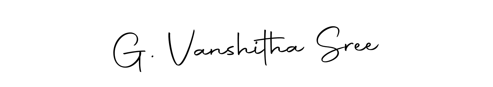 Use a signature maker to create a handwritten signature online. With this signature software, you can design (Autography-DOLnW) your own signature for name G. Vanshitha Sree. G. Vanshitha Sree signature style 10 images and pictures png