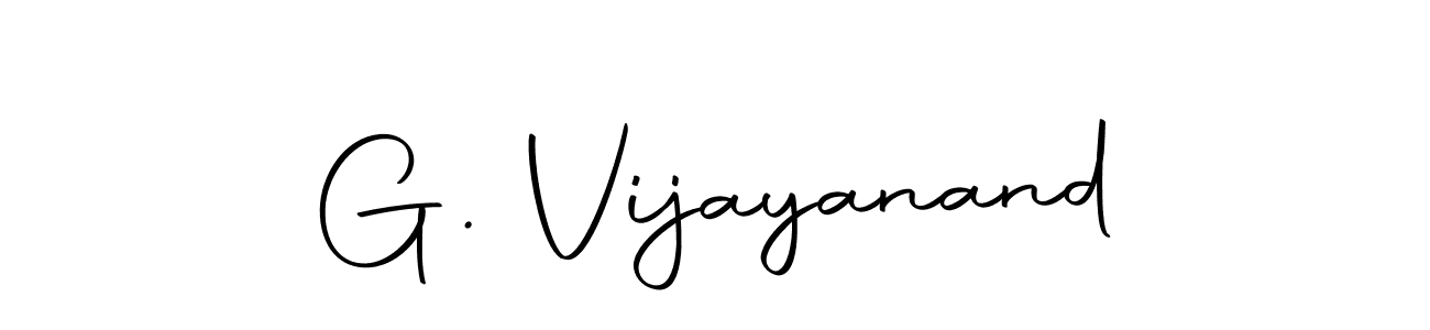 Use a signature maker to create a handwritten signature online. With this signature software, you can design (Autography-DOLnW) your own signature for name G. Vijayanand. G. Vijayanand signature style 10 images and pictures png