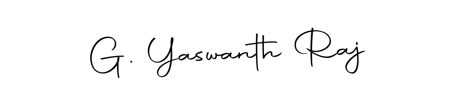 How to make G. Yaswanth Raj name signature. Use Autography-DOLnW style for creating short signs online. This is the latest handwritten sign. G. Yaswanth Raj signature style 10 images and pictures png