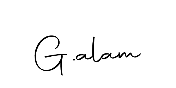 You should practise on your own different ways (Autography-DOLnW) to write your name (G.alam) in signature. don't let someone else do it for you. G.alam signature style 10 images and pictures png