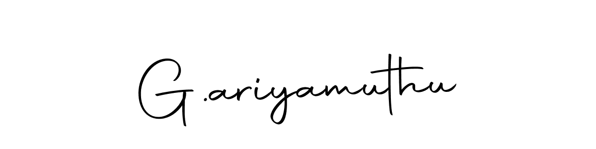 The best way (Autography-DOLnW) to make a short signature is to pick only two or three words in your name. The name G.ariyamuthu include a total of six letters. For converting this name. G.ariyamuthu signature style 10 images and pictures png