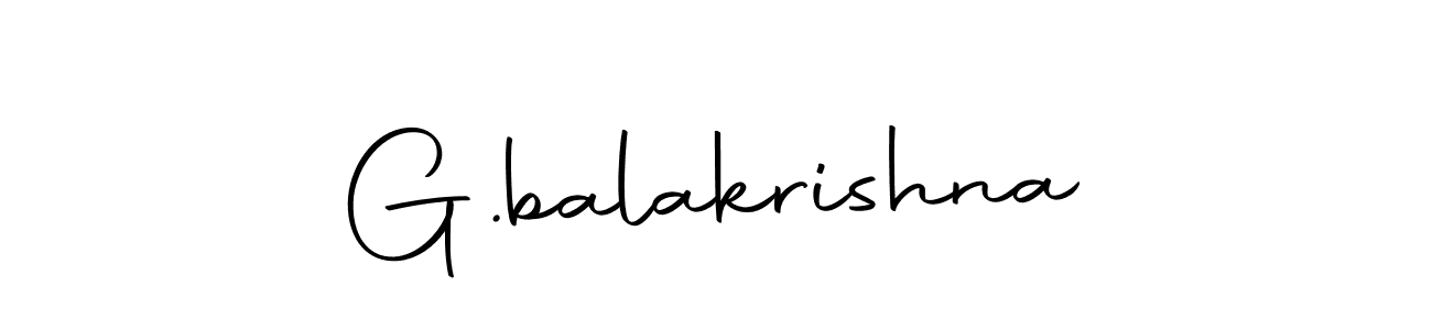 Design your own signature with our free online signature maker. With this signature software, you can create a handwritten (Autography-DOLnW) signature for name G.balakrishna. G.balakrishna signature style 10 images and pictures png