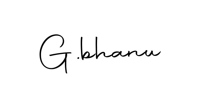 Design your own signature with our free online signature maker. With this signature software, you can create a handwritten (Autography-DOLnW) signature for name G.bhanu. G.bhanu signature style 10 images and pictures png