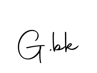 You should practise on your own different ways (Autography-DOLnW) to write your name (G.bk) in signature. don't let someone else do it for you. G.bk signature style 10 images and pictures png