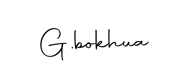 Use a signature maker to create a handwritten signature online. With this signature software, you can design (Autography-DOLnW) your own signature for name G.bokhua. G.bokhua signature style 10 images and pictures png