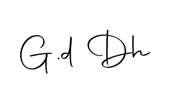 How to make G.d Dh signature? Autography-DOLnW is a professional autograph style. Create handwritten signature for G.d Dh name. G.d Dh signature style 10 images and pictures png