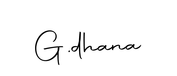 How to make G.dhana signature? Autography-DOLnW is a professional autograph style. Create handwritten signature for G.dhana name. G.dhana signature style 10 images and pictures png