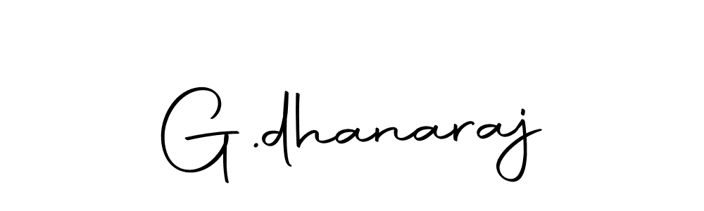 Use a signature maker to create a handwritten signature online. With this signature software, you can design (Autography-DOLnW) your own signature for name G.dhanaraj. G.dhanaraj signature style 10 images and pictures png