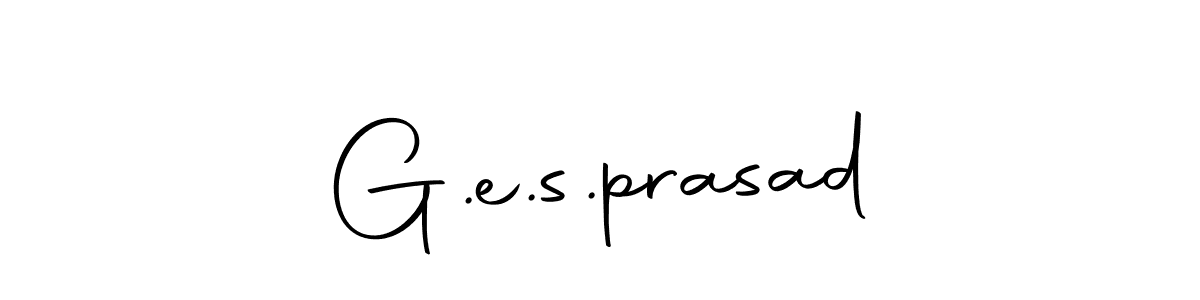 Use a signature maker to create a handwritten signature online. With this signature software, you can design (Autography-DOLnW) your own signature for name G.e.s.prasad. G.e.s.prasad signature style 10 images and pictures png