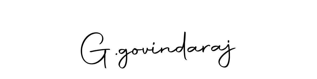 Make a beautiful signature design for name G.govindaraj. With this signature (Autography-DOLnW) style, you can create a handwritten signature for free. G.govindaraj signature style 10 images and pictures png