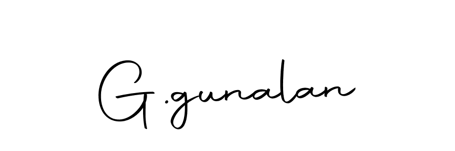 Create a beautiful signature design for name G.gunalan. With this signature (Autography-DOLnW) fonts, you can make a handwritten signature for free. G.gunalan signature style 10 images and pictures png